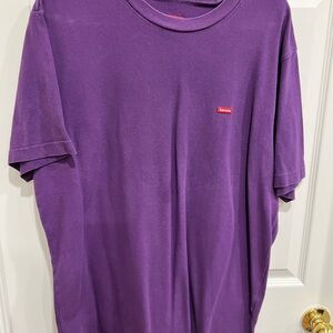 Supreme box logo purple Short Sleeve Tee size large